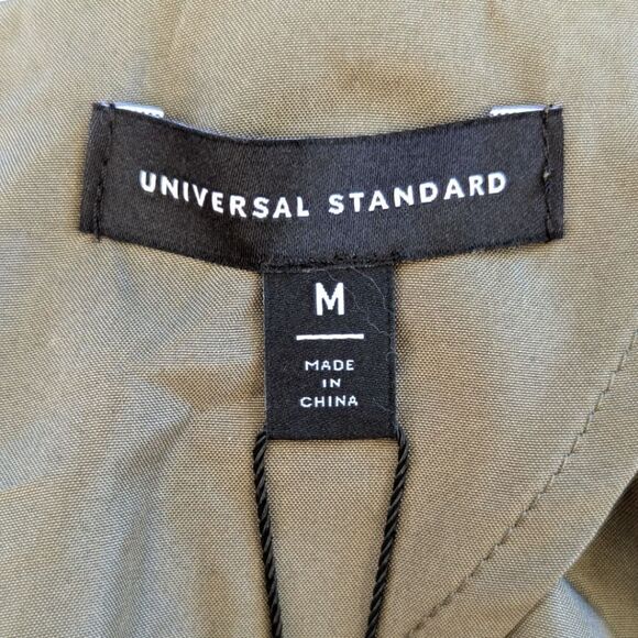 Universal Standard Women's Coastal Linen Blend Two Button Olive Green Blazer NWT - Picture 10 of 11